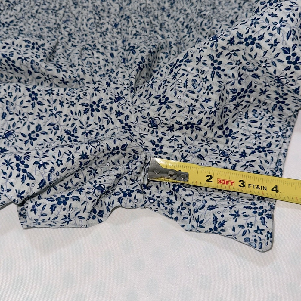 MADEWELL Smocked Pull-On Shorts in Florentine Floral Blue Skirt Skort Size Small - Picture 7 of 11